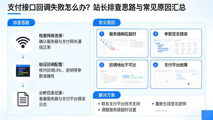 支付接口回调失败怎么办？站长排查思路与常见原因汇总