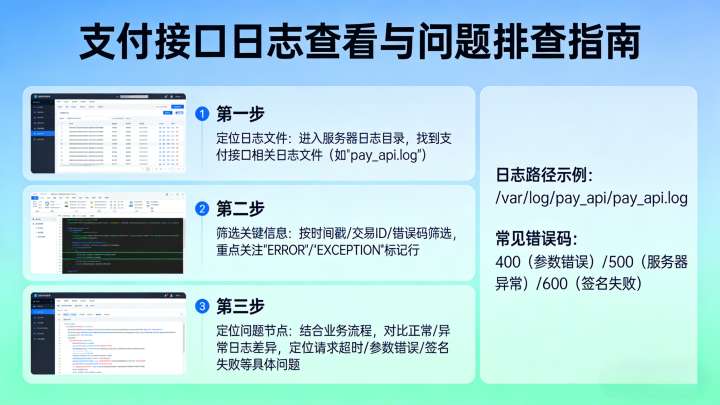 支付接口日志怎么看？站长排查问题的实用方法
